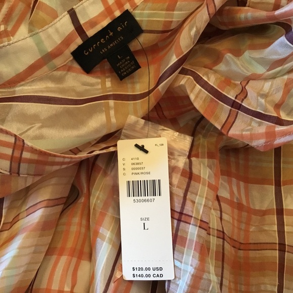 ANTHROPOLOGIE Ruffled Peasant Blouse Top L & 1X - Picture 7 of 8